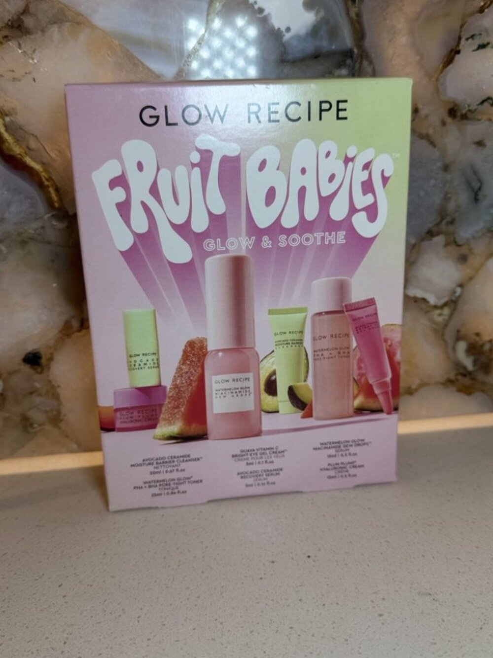 Glow Recipe Fruit Babies Glow & Soothe Skincare Set - 5 Minis, New in Box